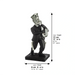 Polymer Kleizmer Playing Saxophone 17 cm - Silver, Black