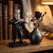Polymer Kleizmer Playing Violin 17 cm - Silver, Black