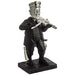 Polymer Kleizmer Playing Violin 17 cm - Silver, Black