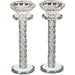 Crystal Candlesticks with Stones 17 cm