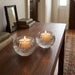 Pair of Glass Candlesticks - 5 cm