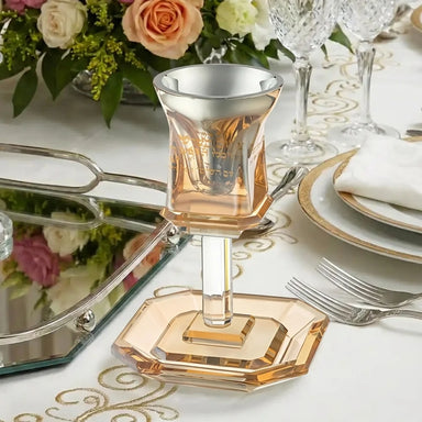 Crystal Kiddush Cup 16 cm Contain 100ml // 3.4oz
