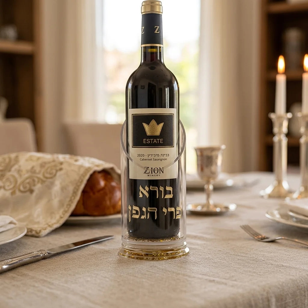 Lucite Wine Stand for Shabbat 20 cm
