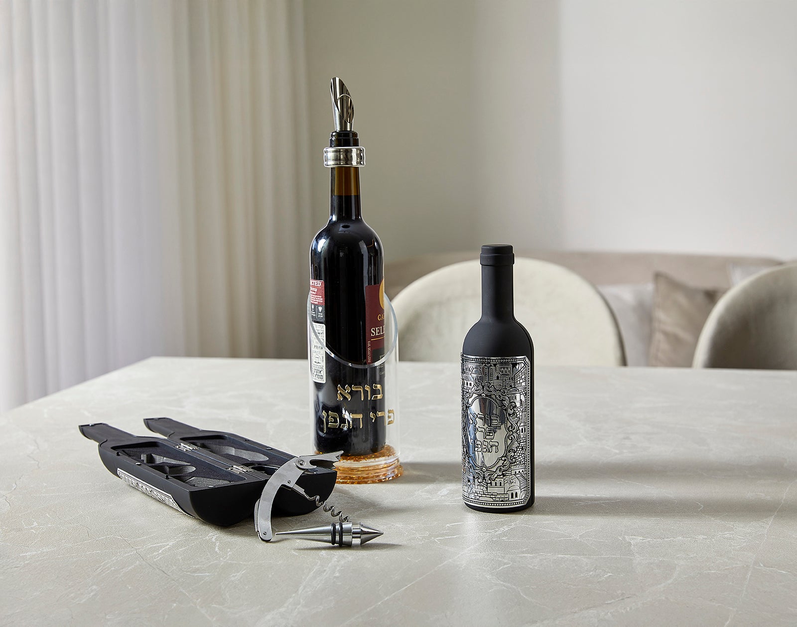 Lucite Wine Stand for Shabbat 20 cm