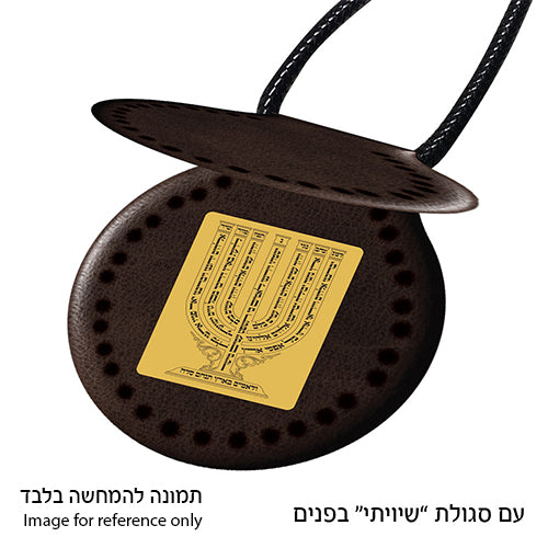 "Leatherette Necklace 4.5 cm "Shivit
