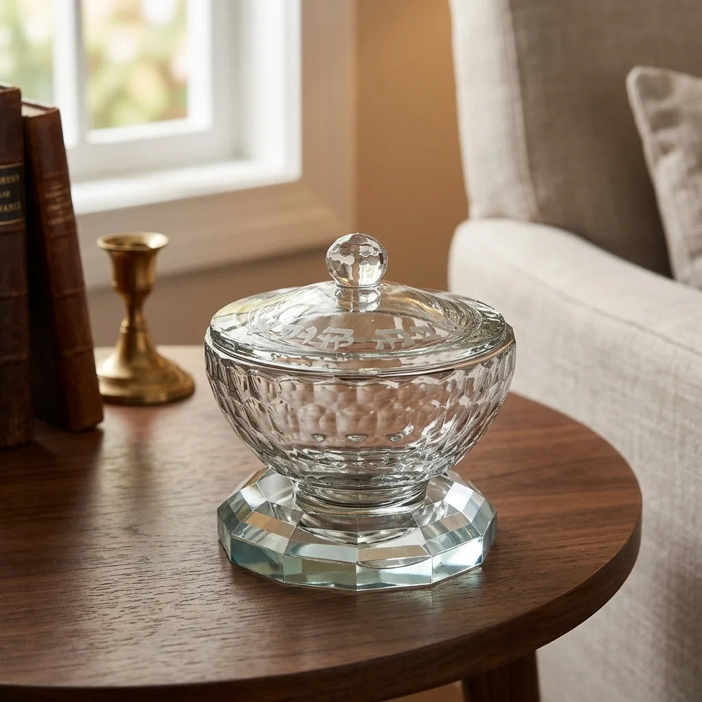 Crystal Salt & Pepper Holders 7 cm - Silver