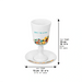 Ceramic Kiddush Cup 15 cm with Saucer