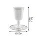 Ceramic Kiddush Cup 15 cm with Saucer