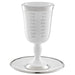Ceramic Kiddush Cup 15 cm with Saucer
