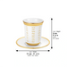 Ceramic Kiddush Cup 9 cm with Saucer