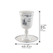 Ceramic Kiddush Cup 15 cm with Saucer