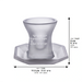 Crystal Kiddush Cup Without Leg 9 cm Contain 100ml // 3.4oz
