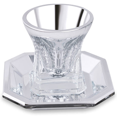 Crystal Kiddush Cup Without Leg 9 cm Contain 100ml // 3.4oz