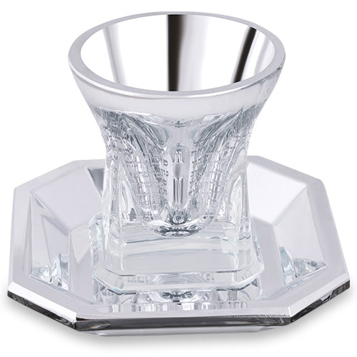 Crystal Kiddush Cup Without Leg 9 cm Contain 100ml // 3.4oz