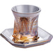 Crystal Kiddush Cup Without Leg 9 cm Contain 100ml // 3.4oz
