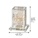 Crystal Tzedakah Box 12*9 cm with Plaque