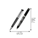 Bs Elegant Black Pen with Silver "7 Blessings" 13.5 Cm-hebrew