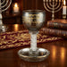 Crystal Kiddush Cup 16 cm with Stones- Blessing - Gold, Black