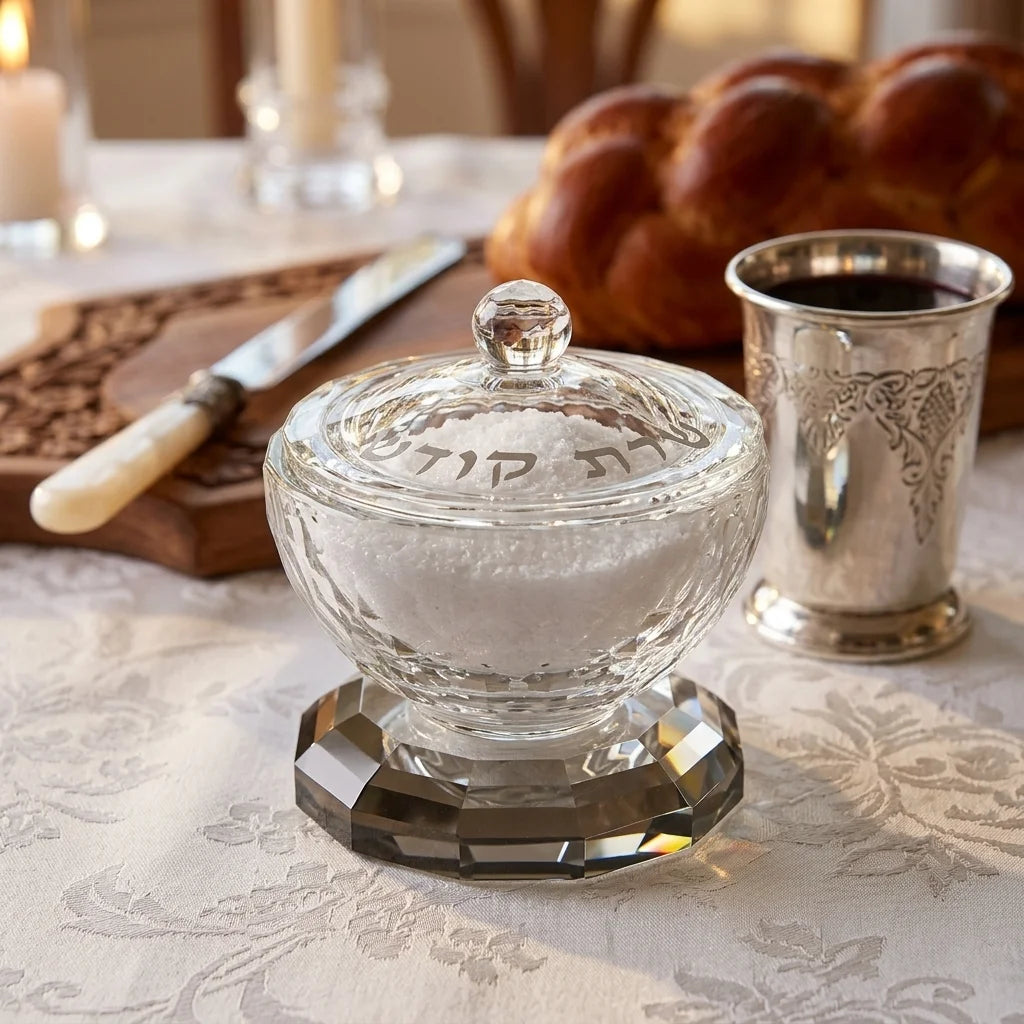 Crystal Salt & Pepper Stand 7 cm
