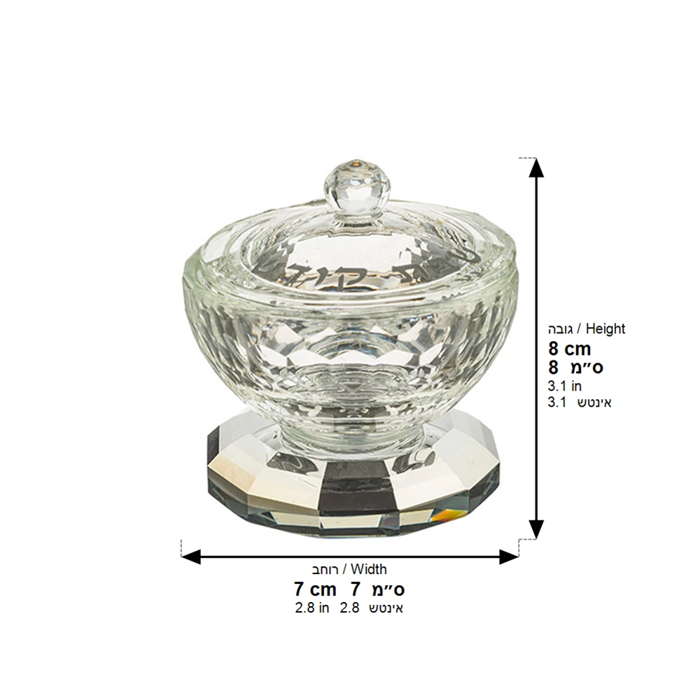 Crystal Salt & Pepper Stand 7 cm