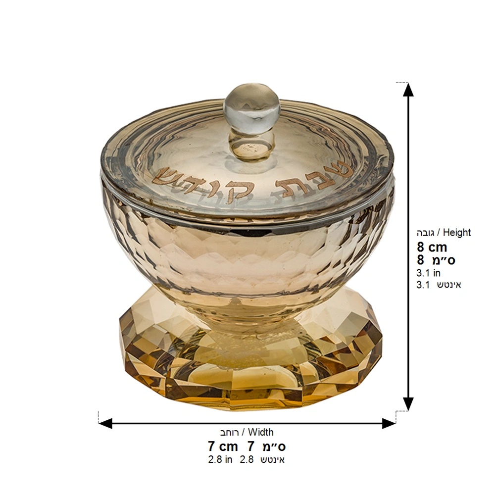 Crystal Salt & Pepper Holders 7 cm - Gold