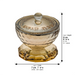 Crystal Salt & Pepper Holders 7 cm - Gold