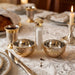 Crystal Salt & Pepper Holders 10*14 cm with White Glass Chips - with Stones