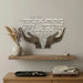 Laser Cut Metal "Pote'ach Et Yadecha" 32 cm