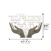 Laser Cut Metal "Pote'ach Et Yadecha" 32 cm