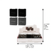 Mixed Diplay Stand (12) Velvet Binding Tefillin 7.5 cm Mirror
