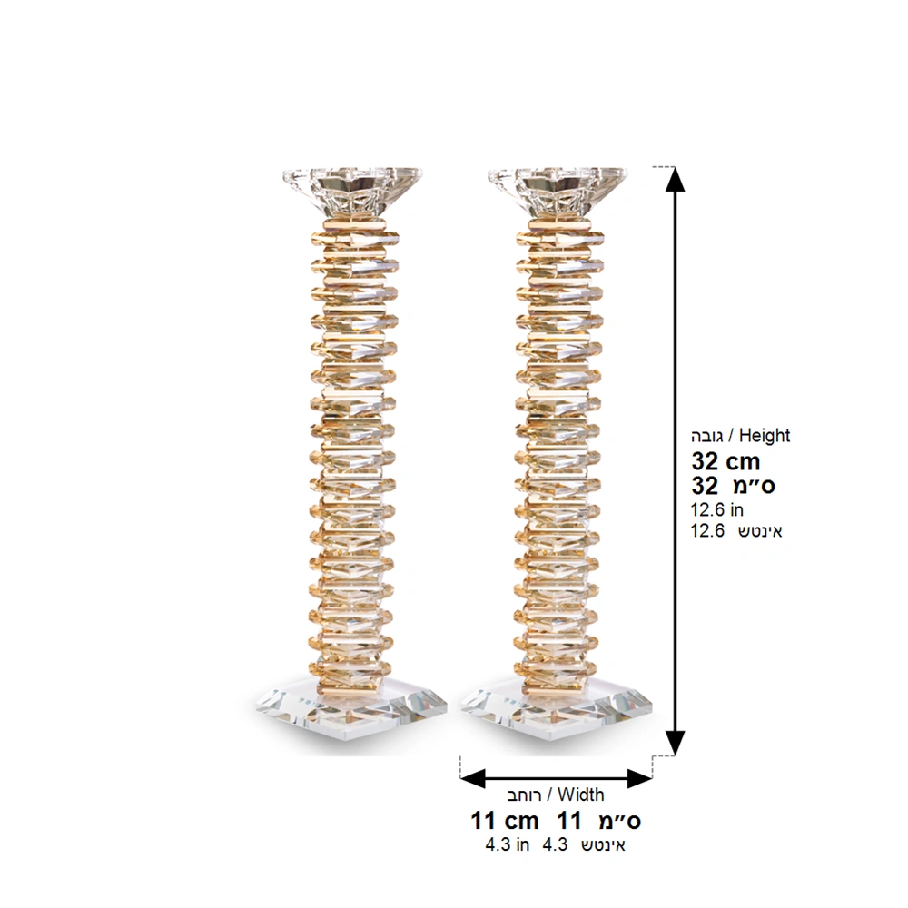 Crystal Candlesticks 32 cm