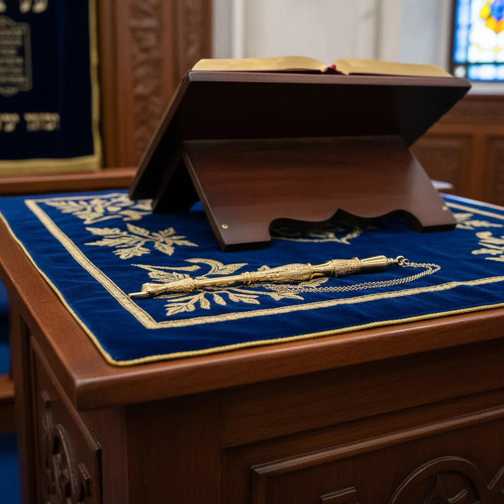 Metal Yad for Torah 23 cm - Gold