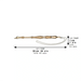 Metal Yad for Torah 23 cm - Gold