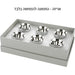 Crystal Liquer Set with 6 Cups - 6 cm - Gold