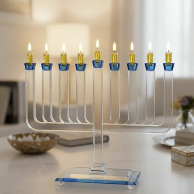 Crystal Elegant Menorah 21cm