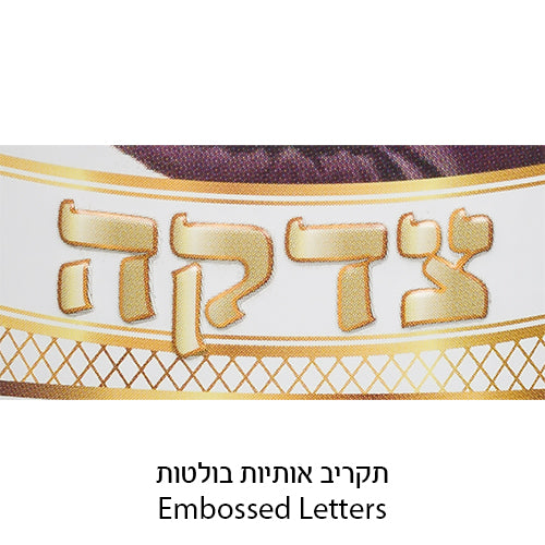 Tin Tzedakah Box 10 cm