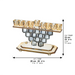 Crystal Elegant Menorah 17cm