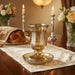 Crystal Kiddush Cup with Stem "Blessing" 13 cm Contain 100ml // 3.4oz