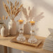 Pair of Crystal Elegant Candlesticks 13 cm