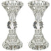 Pair of Crystal Elegant Candlesticks 13 cm