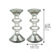 Pair of Crystal Elegant Candlesticks 15.5 cm