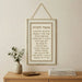 Glass Hebrew Mizmor LeToda Blessing 13x21 cm