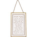 Glass Hebrew Mizmor LeToda Blessing 13x21 cm