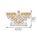 Crystal Elegant Menorah 19*33 cm