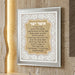 Framed Blessing with Metal Plaque 23*28 cm- "Asher Yazar" Sephardic