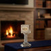 Crystal Havdalah Candle Holder 13 cm with Plaque