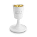 Polymer Kiddush Cup 15 cm with stem & Saucer
