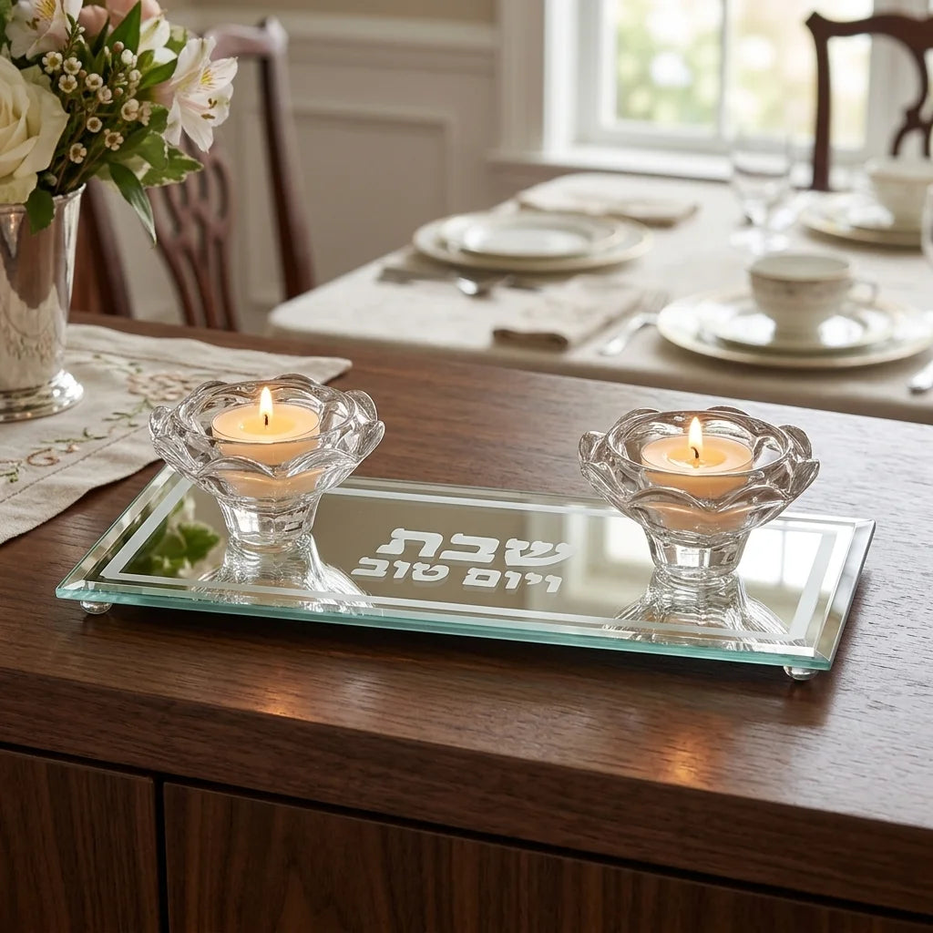 Glass Candlesticks 20x9 cm