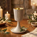 Polymer Kiddush Cup 15 cm with stem & Saucer