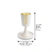 Polymer Kiddush Cup 15 cm with stem & Saucer
